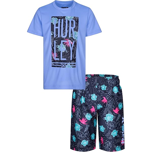 Amazon.com: Hurley girls Short Sleeve and Swim Suit 3-piece Rash